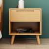 Nordic All Solid Wood Bedside Table Simple Modern Packaging Simple Bedroom Storage Cabine