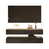 Hotel Wind Rock Plate Ceramic Seamless Thermal Bending One Basin Bathroom Cabinet Combination Toilet Washing Station Hand Wash Basin