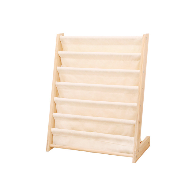 Solid Wood Children's Bookshelf Fabric Can Be Disassembled And Washed Floor Multi-layer B